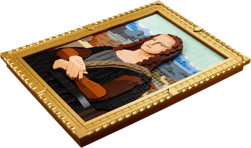 Brick-built Mona Lisa in frame