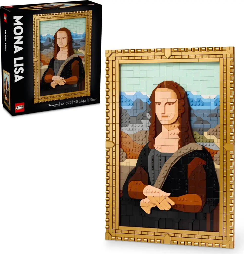Brick-built Mona Lisa art piece