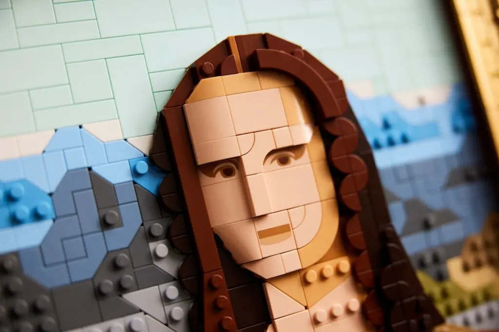 LEGO portrait of famous painting