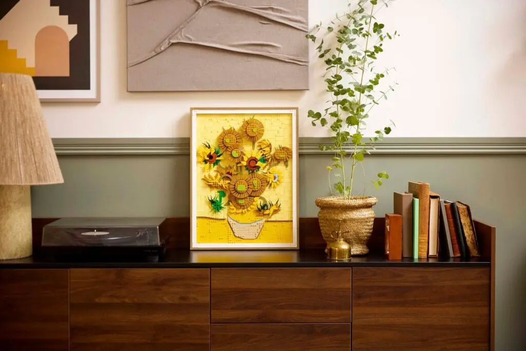Mid-century modern living room setup