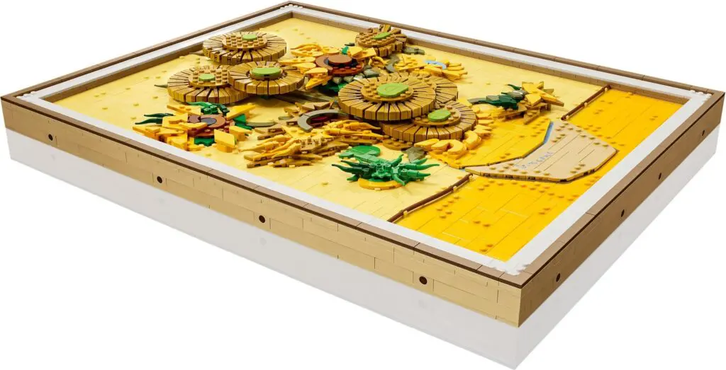 Wooden gear puzzle featuring plant designs.
