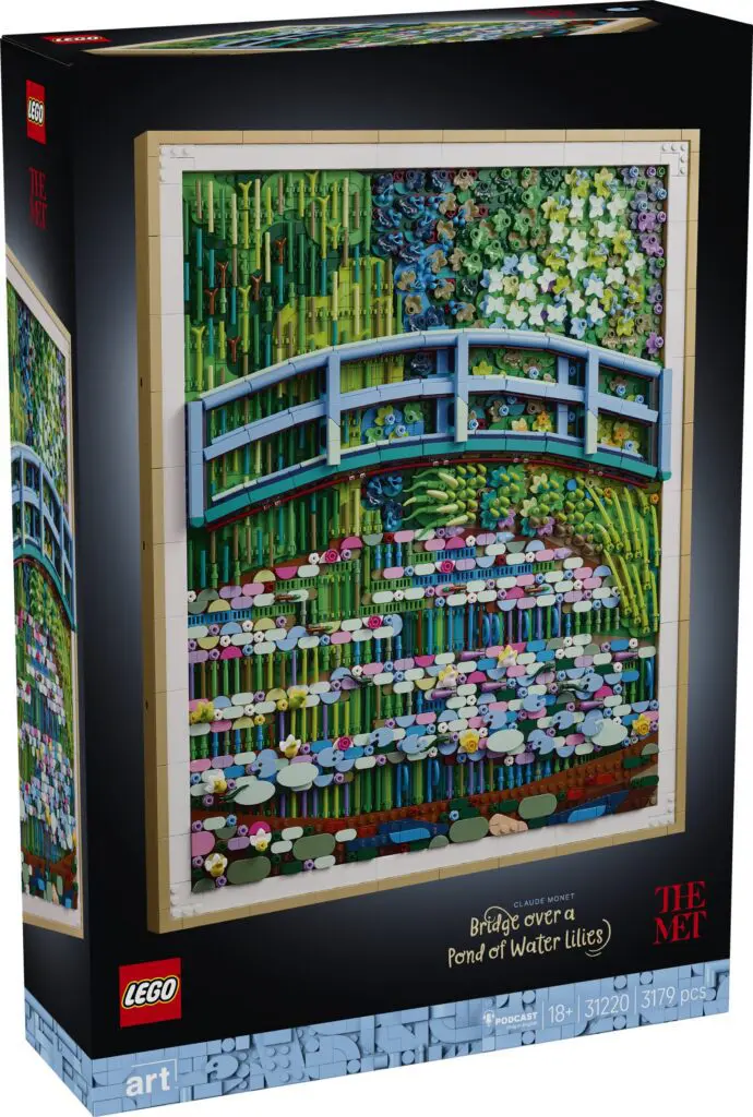 LEGO set featuring water lilies artwork