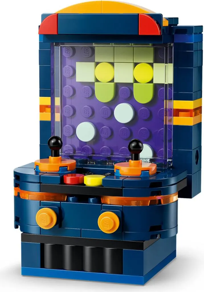 Toy arcade machine with classic game design
