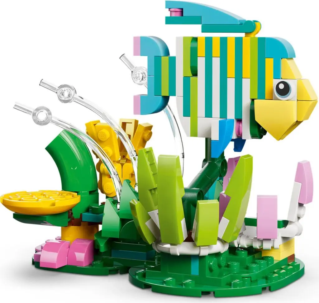 Creative LEGO aquatic scene with fish