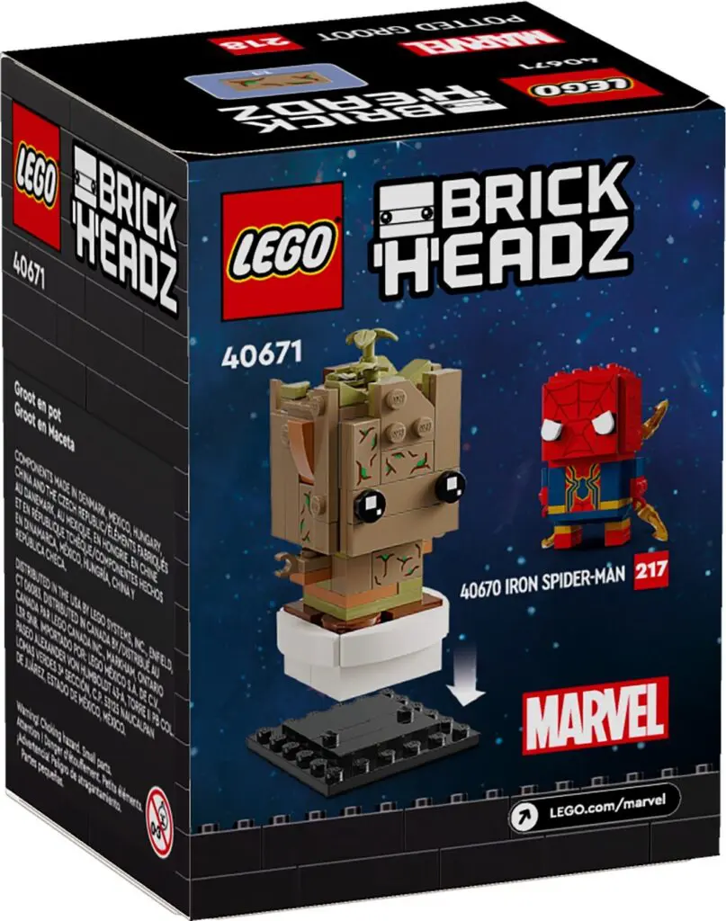 LEGO BrickHeadz Groot and Iron Spider-Man