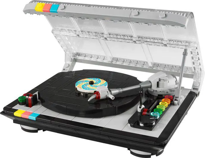 LEGO model of a vintage turntable