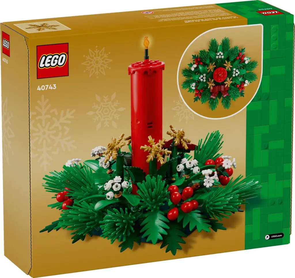 LEGO 40743 wreath kit packaging