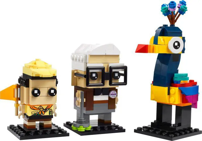 Block figures resembling movie characters