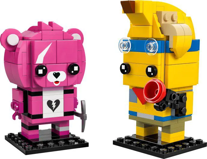 Colorful block toy characters