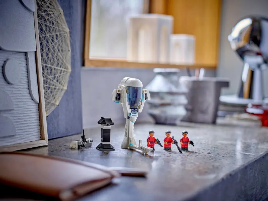LEGO Star Wars figures on a countertop