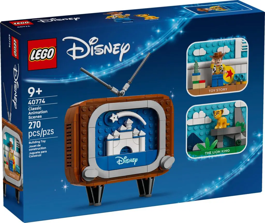 Classic LEGO Disney TV set packaging