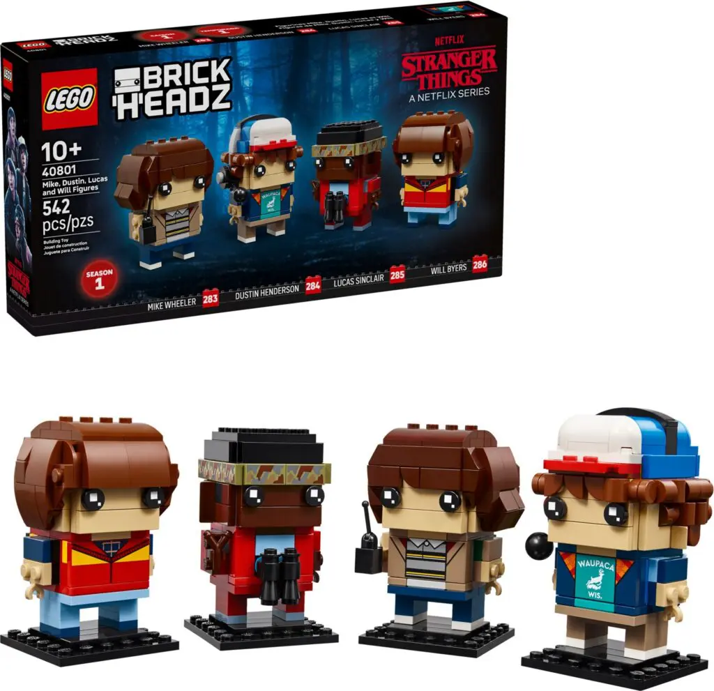 Stranger Things LEGO figures lineup