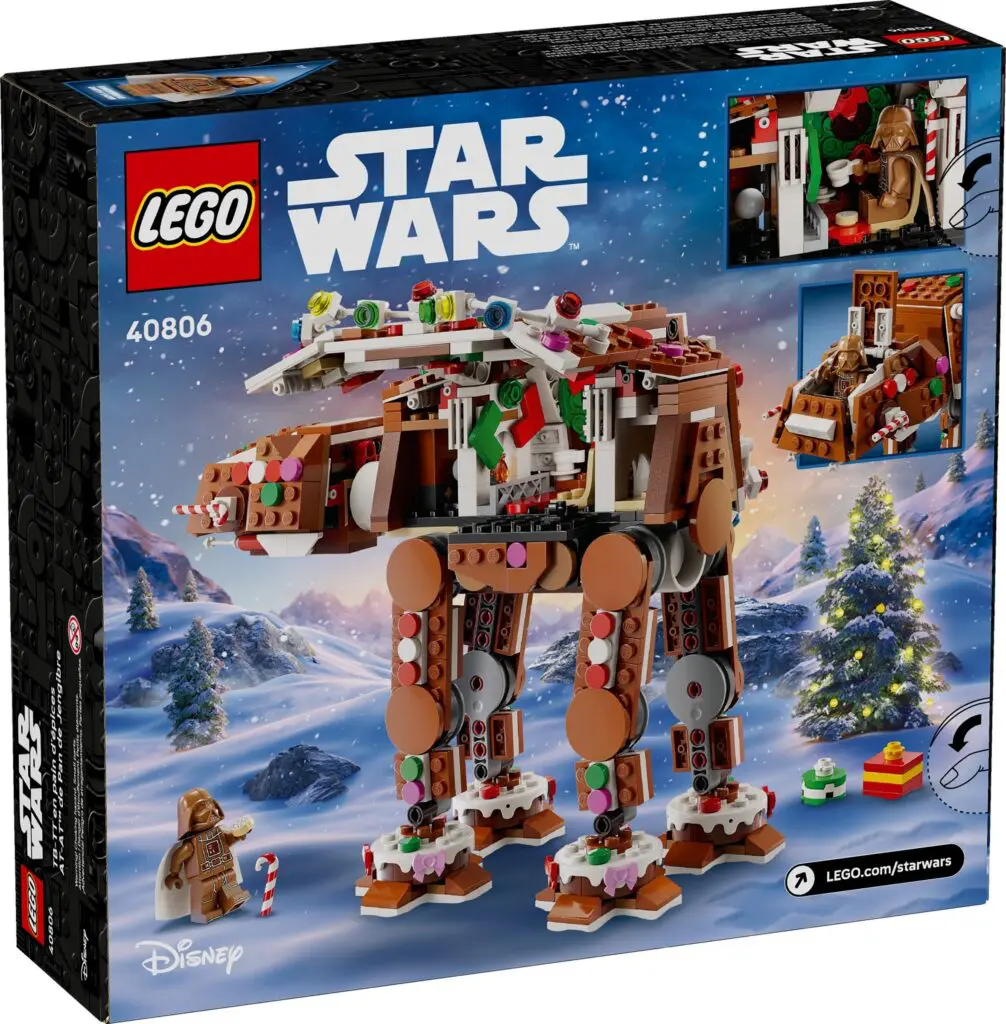 Gingerbread AT-AT LEGO set packaging