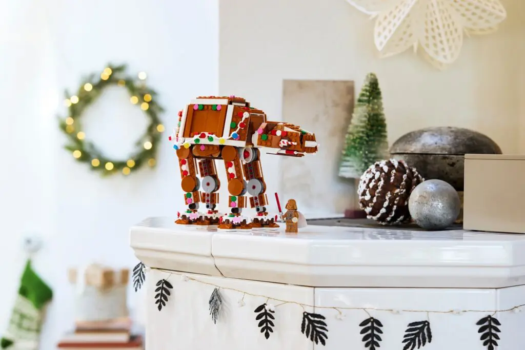 Festive Star Wars gingerbread display
