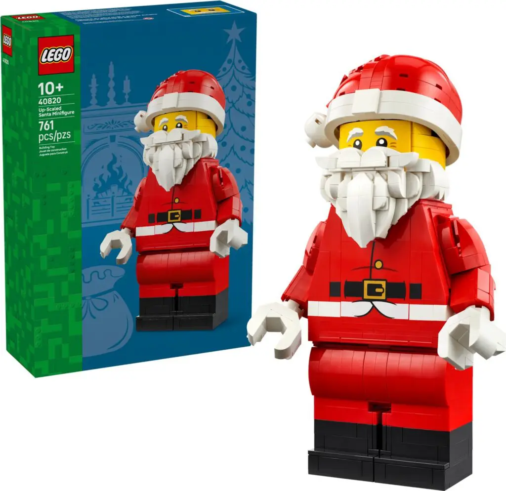 Buildable LEGO Santa with detailed box