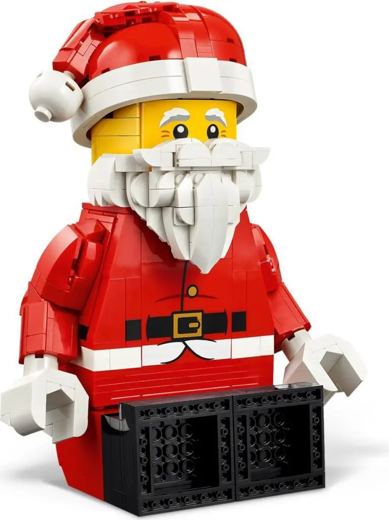 Blocky Santa Claus toy