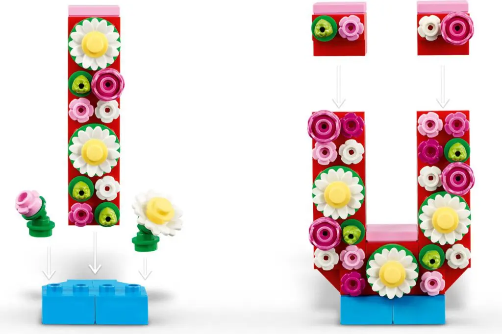 LEGO floral block assembly guide