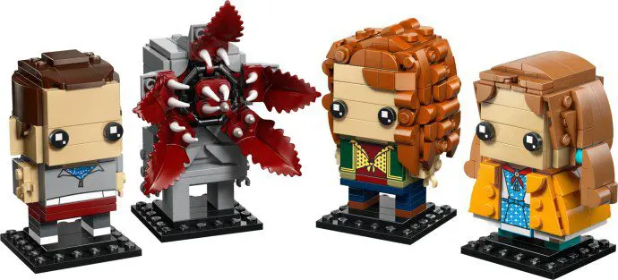 Four blocky characters with unique designs