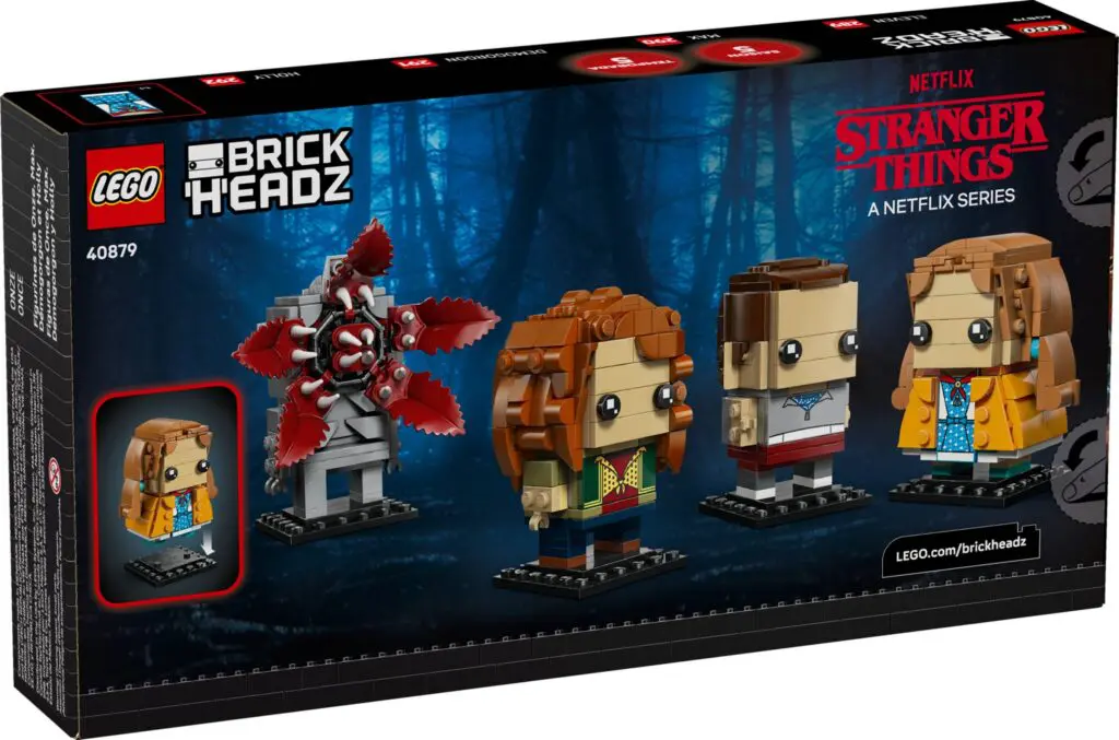 BrickHeadz Stranger Things collectible figures box