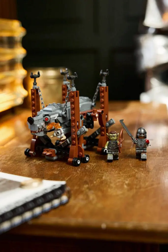 Miniature warriors and robot wolf model