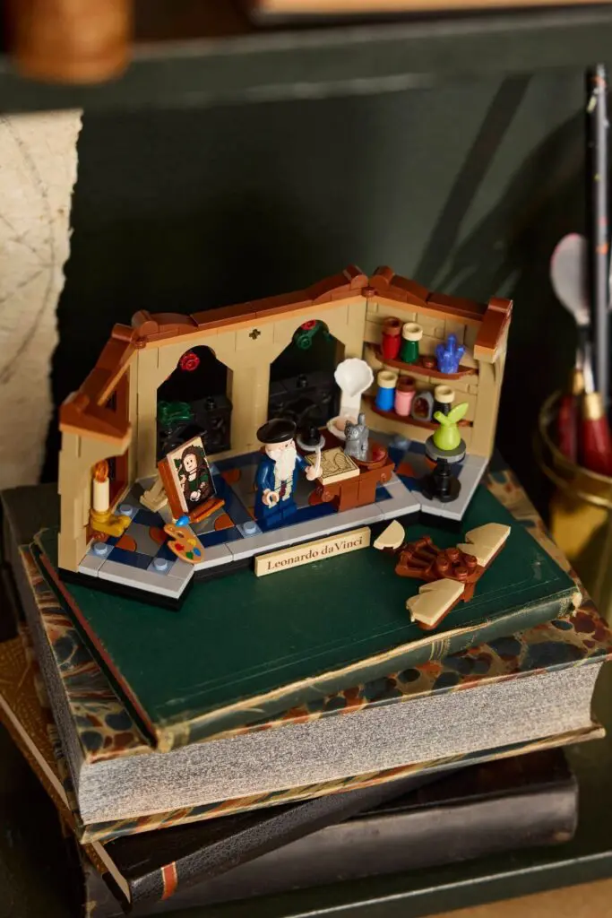 Miniature LEGO potion room set