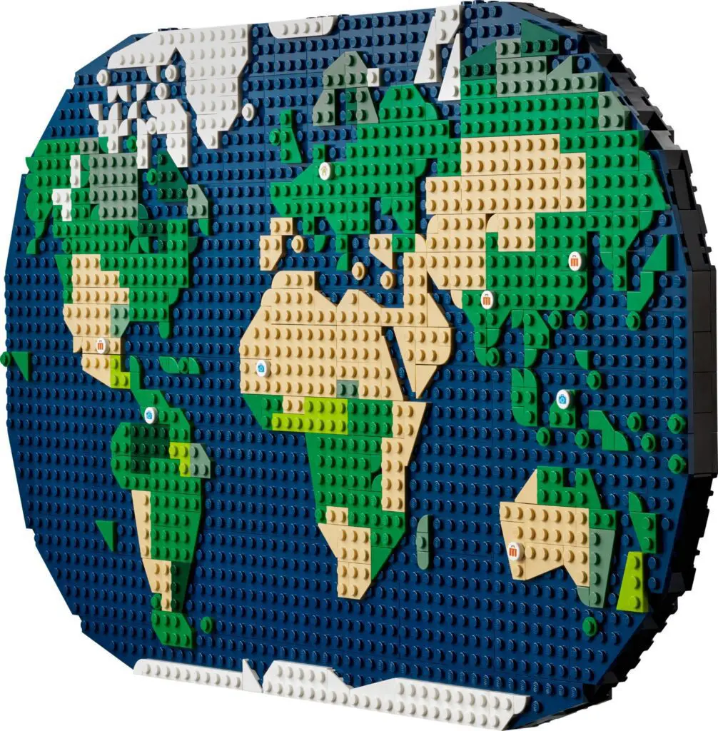 Colorful Lego globe model