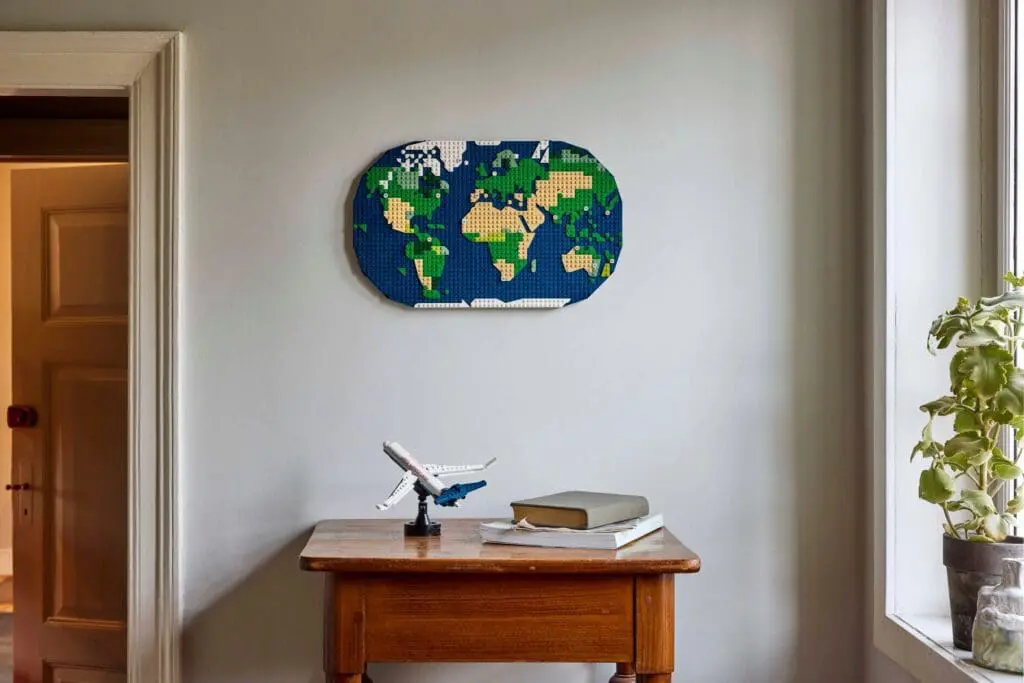 Mini airplane and books on table