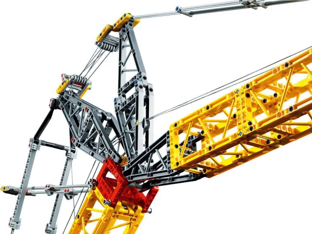 Colorful building blocks crane design