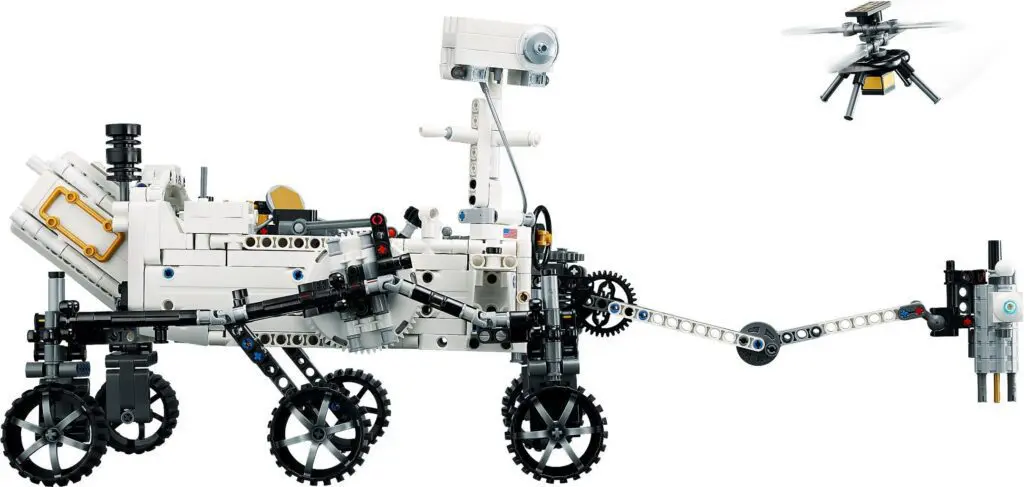 Mars rover and helicopter LEGO set