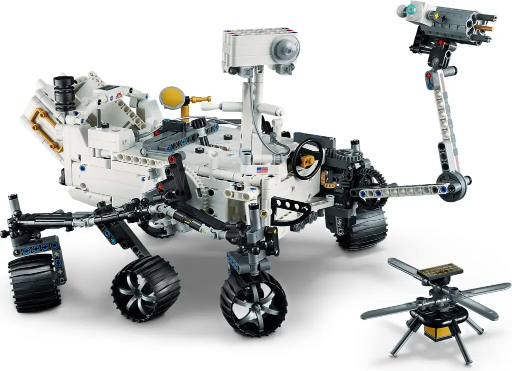 Mars rover and helicopter LEGO set
