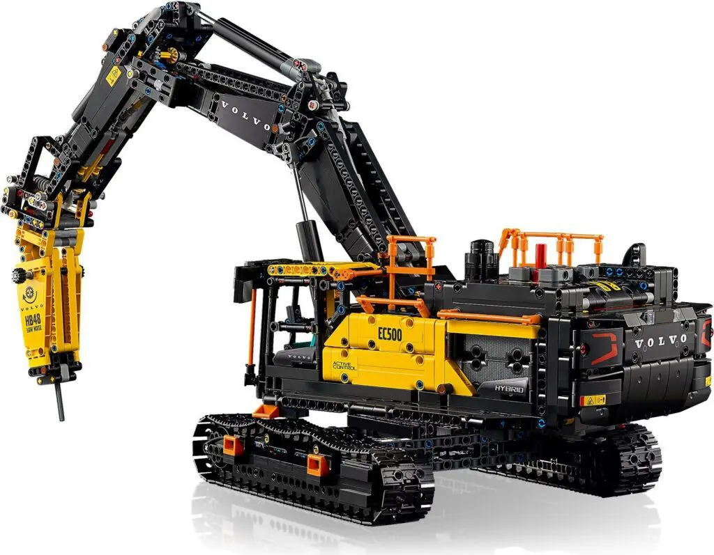 Detailed construction vehicle LEGO set