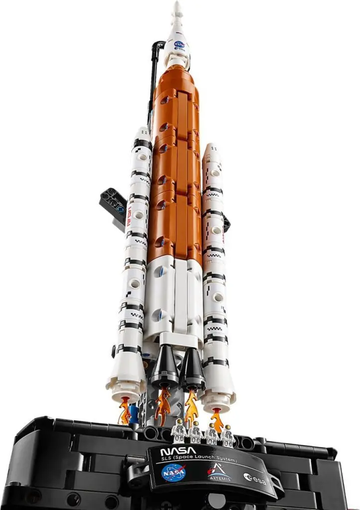 Detailed LEGO rocket with boosters