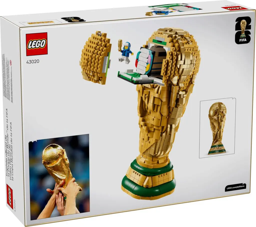 Toy replica of FIFA trophy box