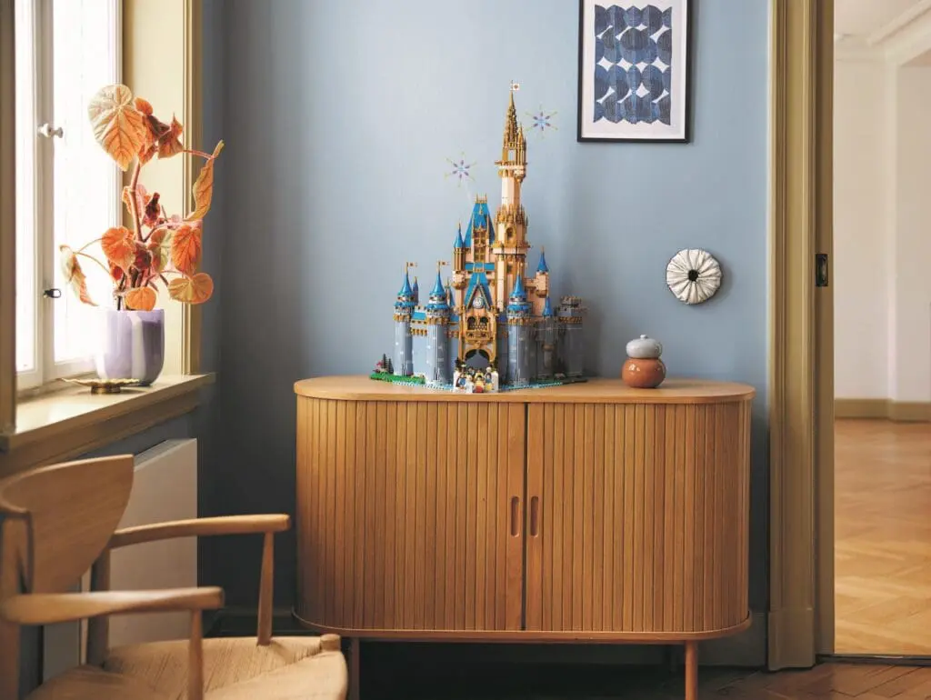 Cozy interior featuring a toy castle