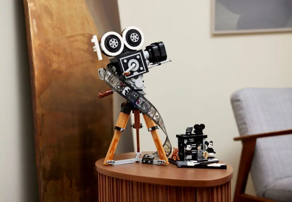 Retro camera decor in cozy room