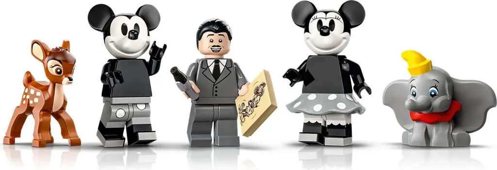 LEGO mini-figures in Disney character costumes