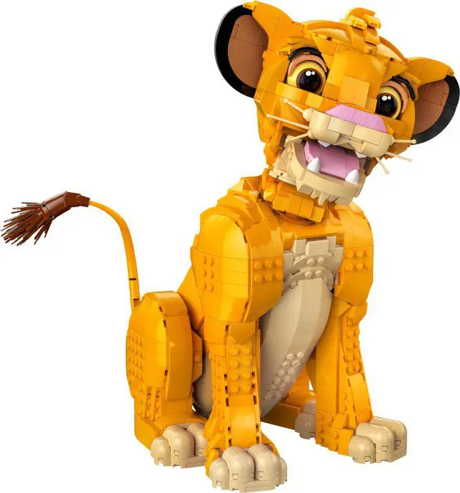 LEGO lion cub figure smiling