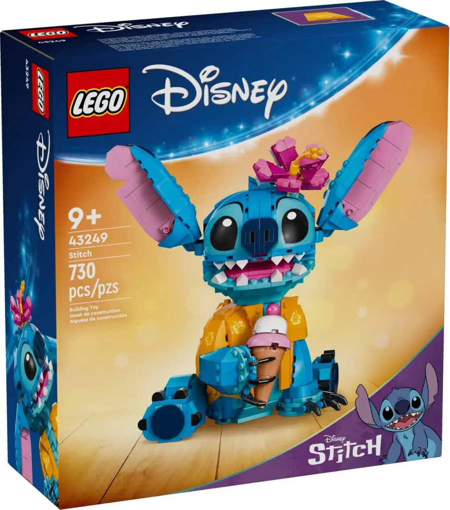 Stitch LEGO set for ages 9+.