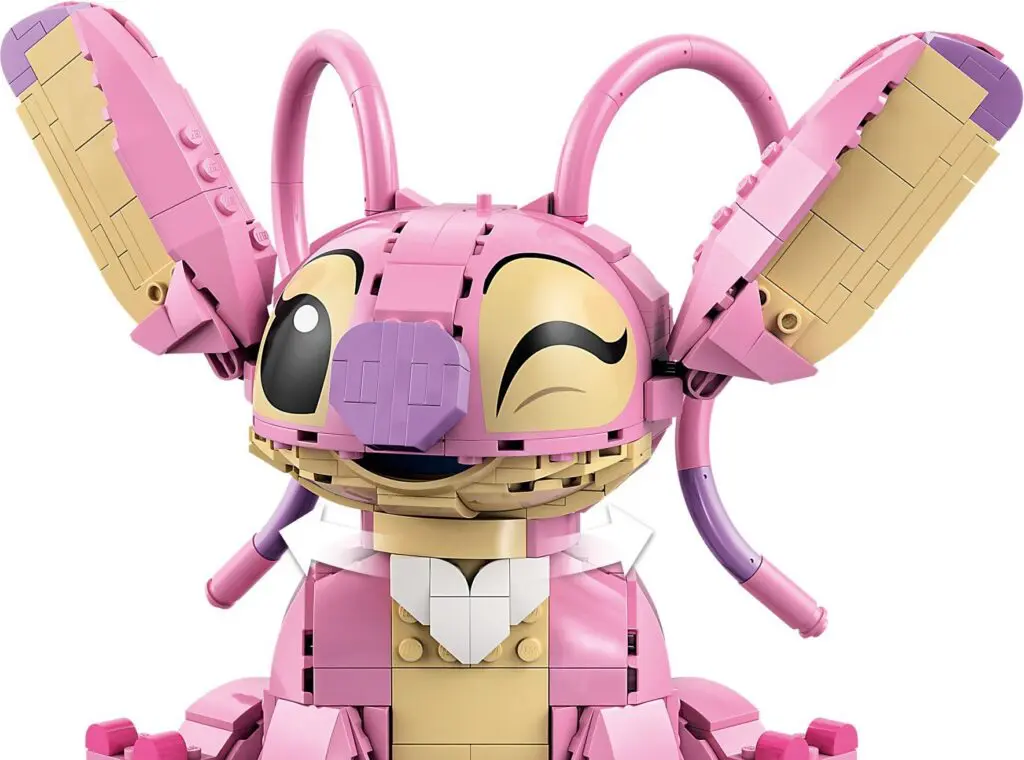 Pink LEGO creature with large ears