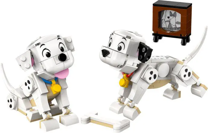 Lego Dalmatians with TV and bone