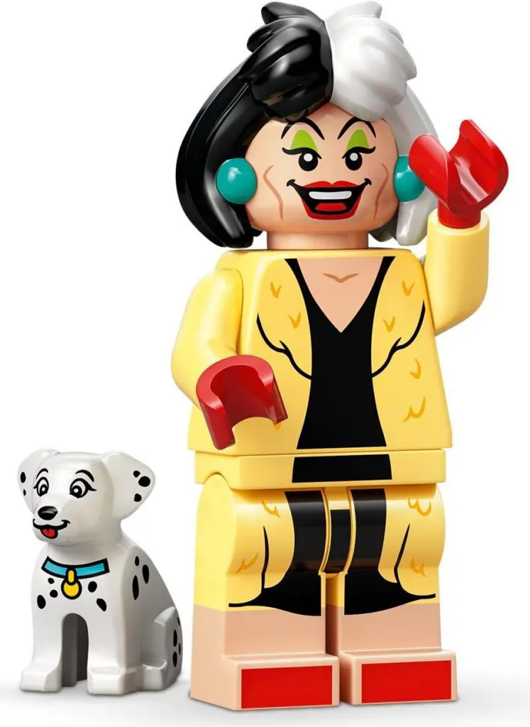 Lego figure with Dalmatian dog