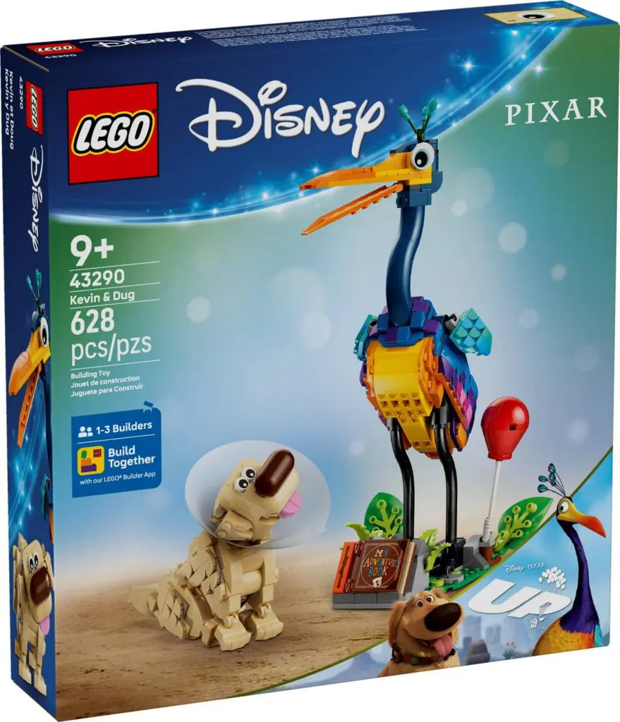 LEGO set featuring colorful bird and dog