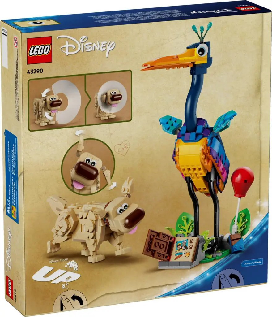 Disney Up LEGO set featuring dog and bird