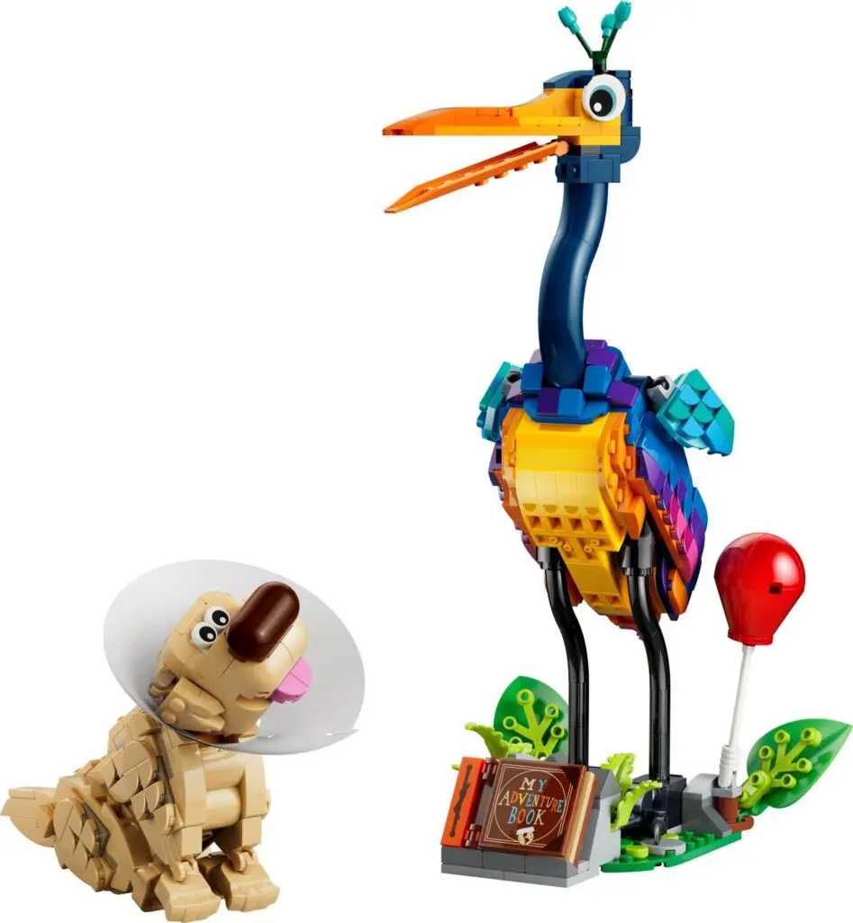Creative LEGO bird and dog scene