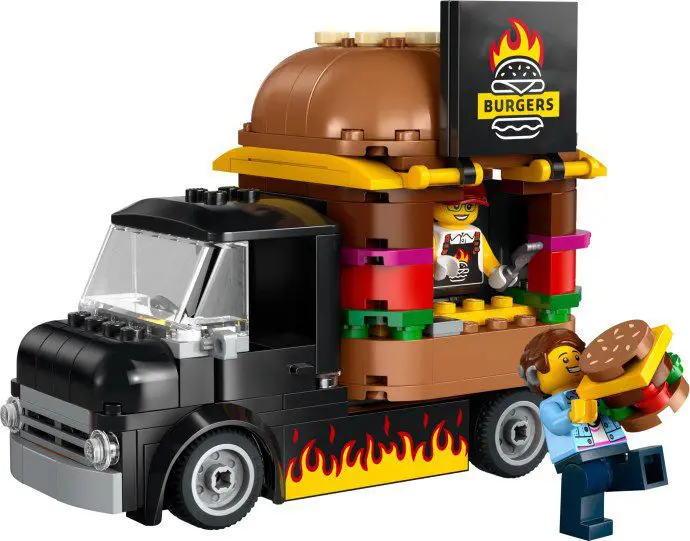 LEGO burger food truck toy set