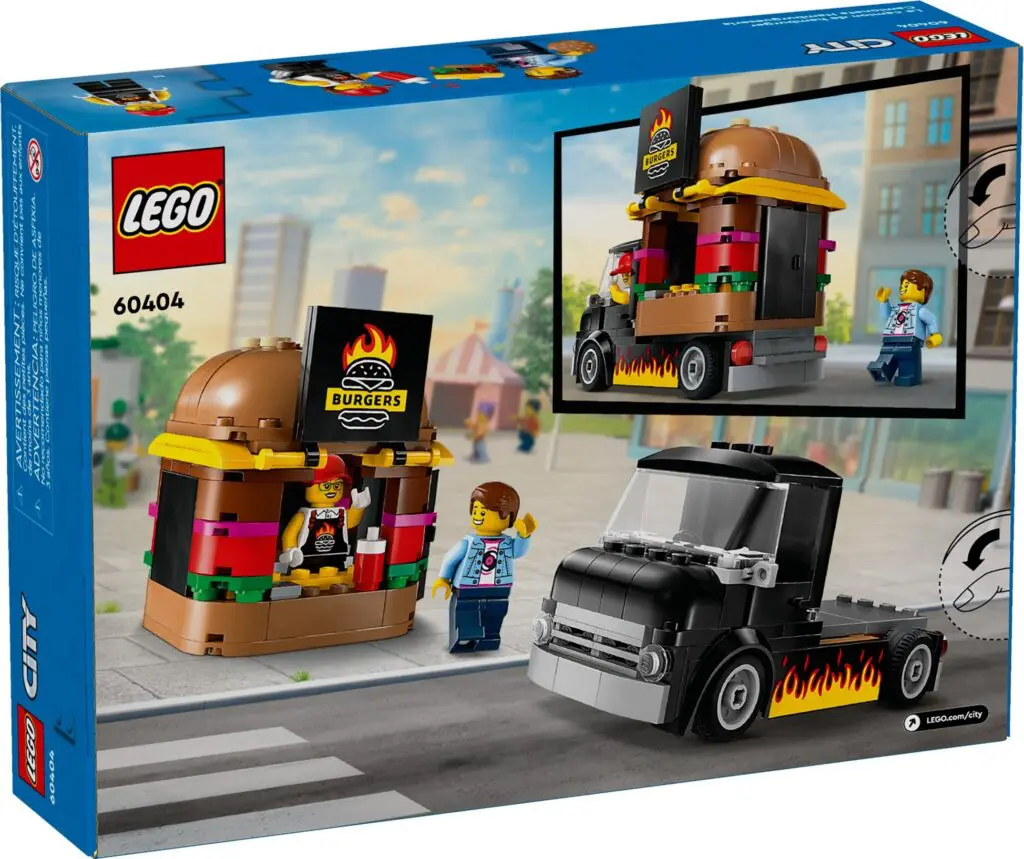 LEGO food truck playset box