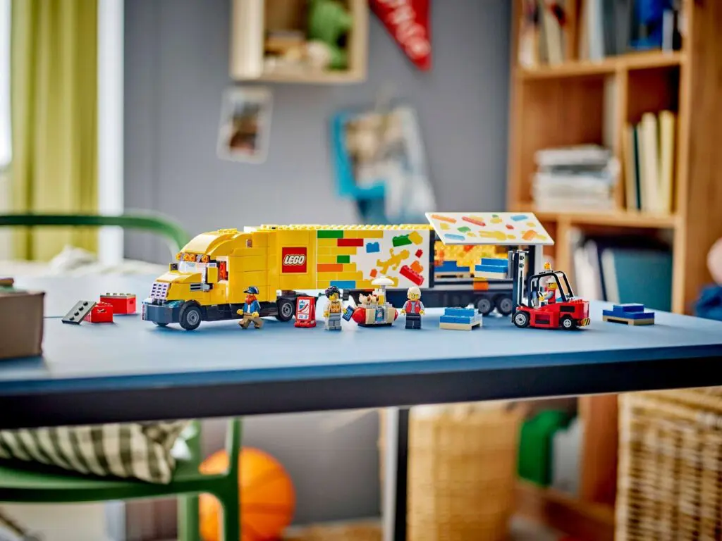 Colorful LEGO set with mini figures