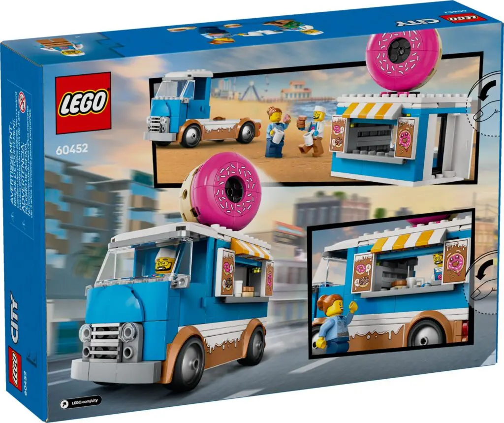 Toy truck with giant donut