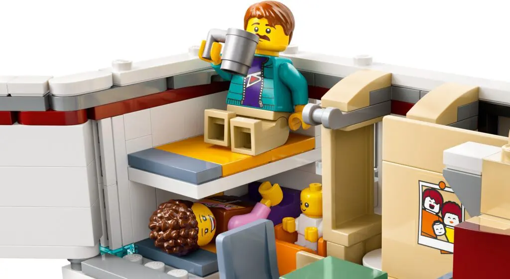 LEGO set with sleeping characters