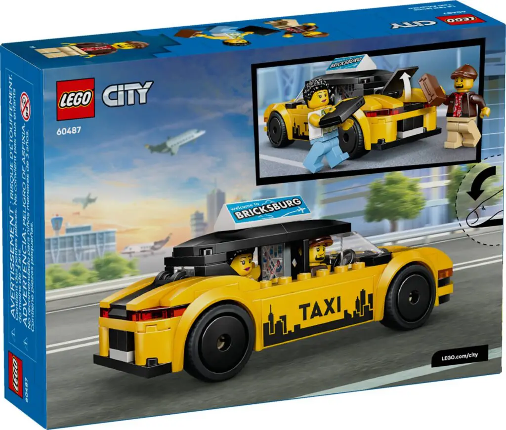 LEGO City taxi toy packaging